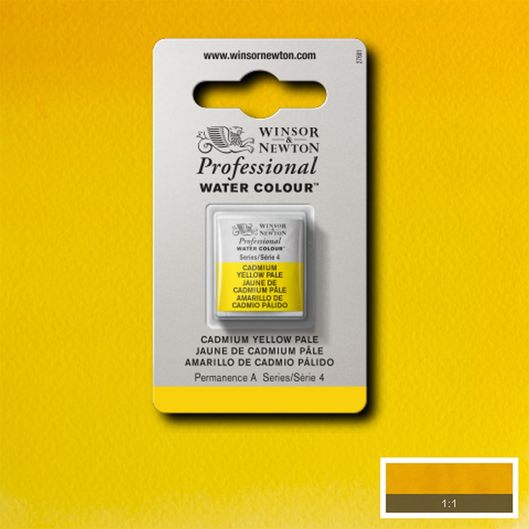 Winsor & Newton Professional Water Colour Half Pan - Cadmium Yellow Pale