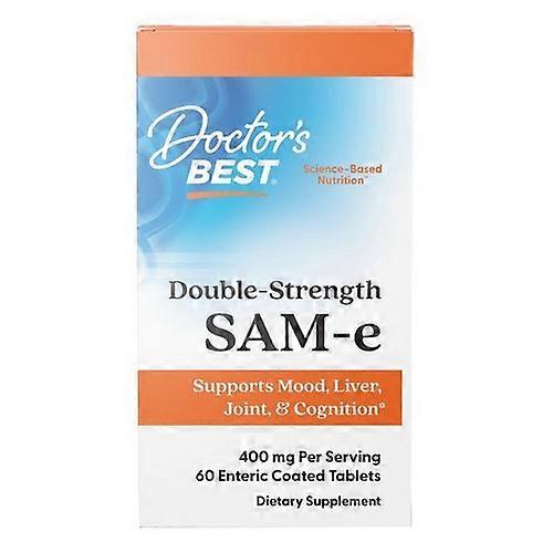 Doctors Best Double Strength SAM-e 400, 60 Tabs (Pack of 1)