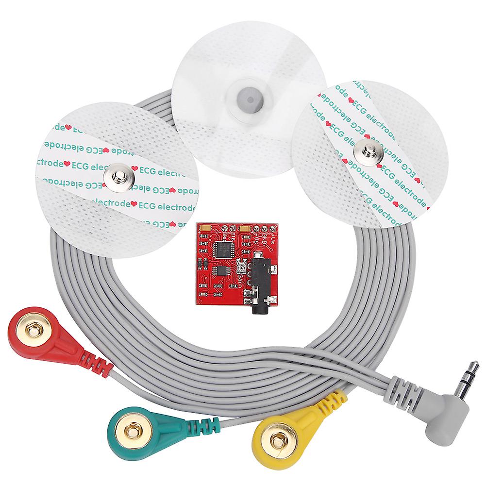 Elektromyografisk sensor, muskelsignalsensor med EMG-forbindelseslinje til mikrocontroller, praktisk at bruge (EMG-sensor)