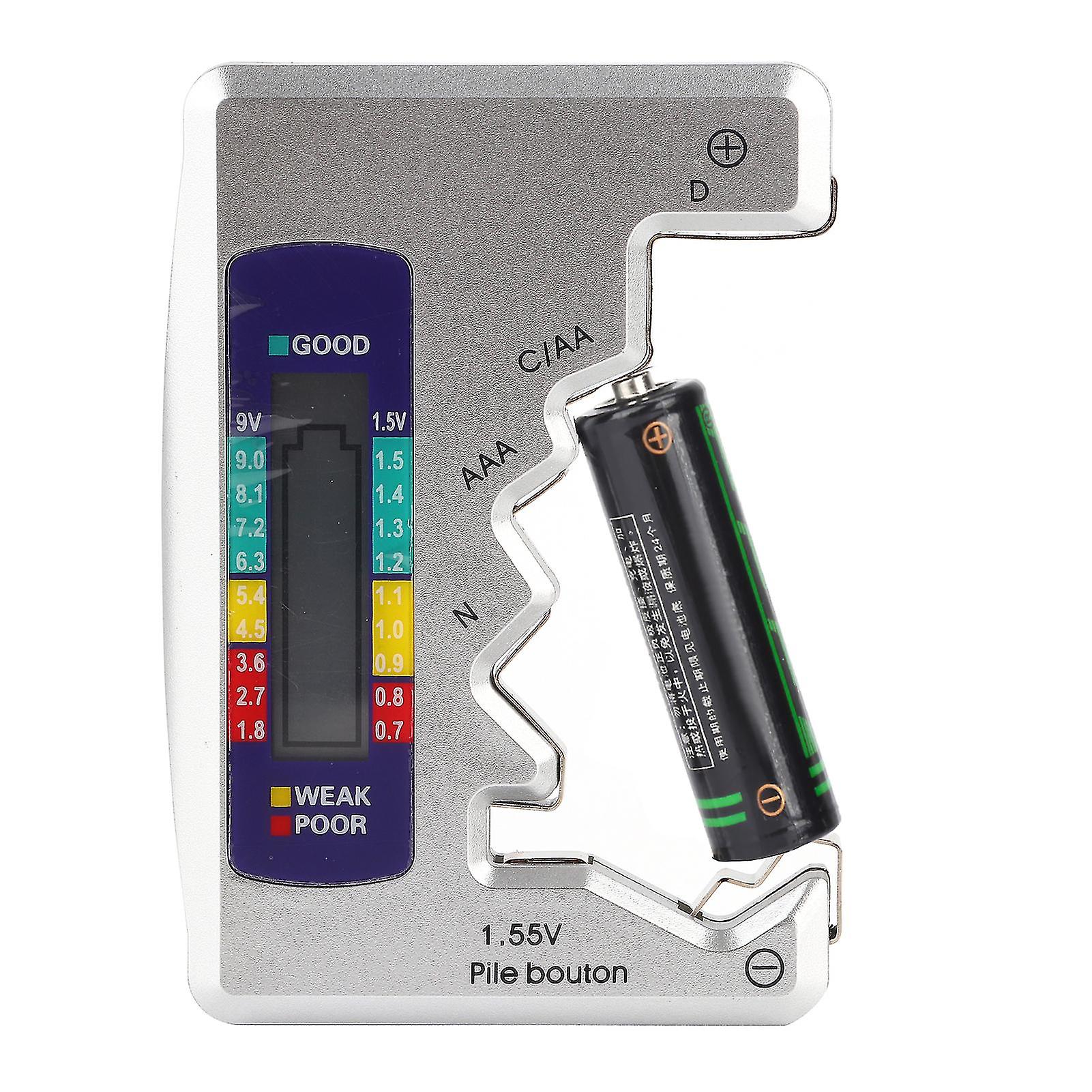 Digital Battery Tester, Battery Capacity Detector, Measuring Tool 90 x 60 mm