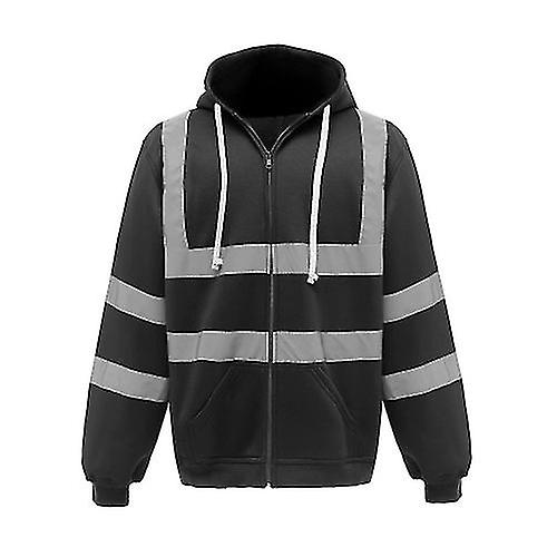 Yoko Mens Hi-Vis Full Zip Hoodie
