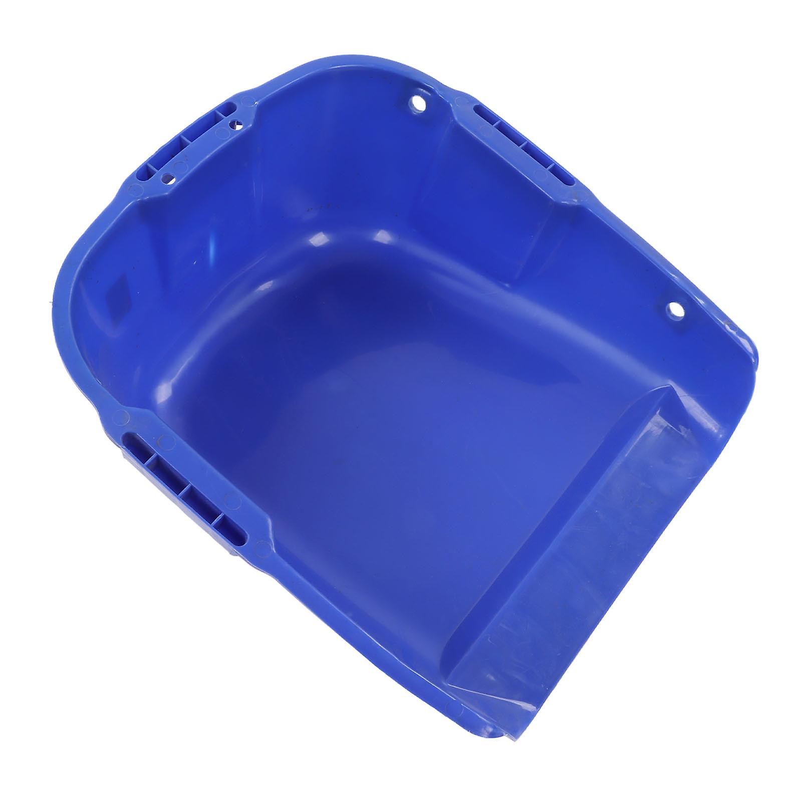 Heavy Duty Dustpan Plastic Large Capacity Double Handle Wear Resistant Dust Pan for Grain Drying Blue