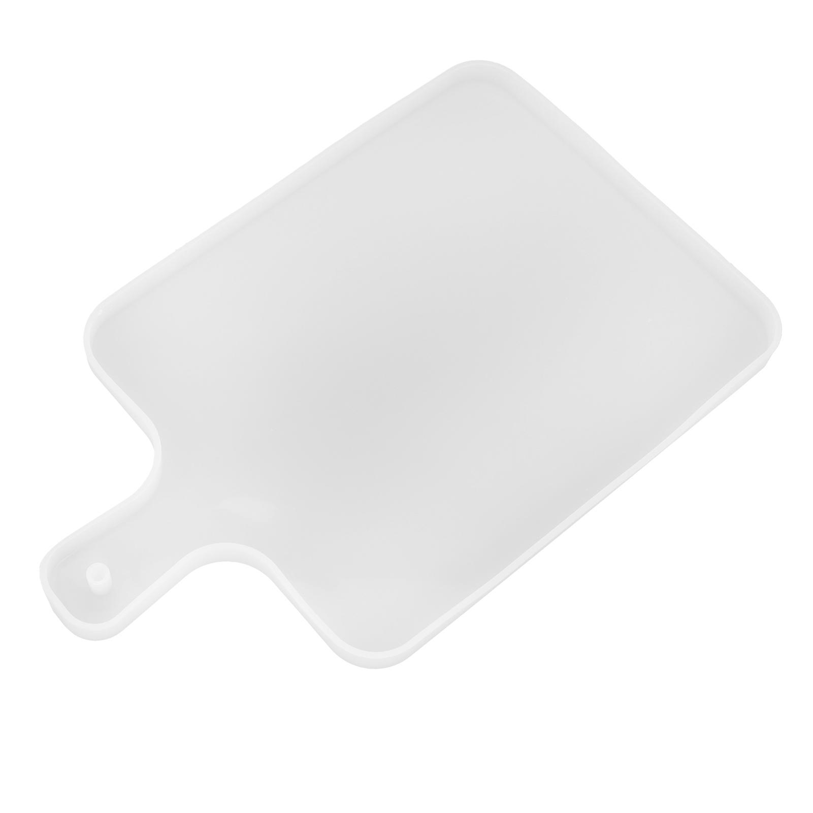 Silicone Tray Mold with Handle: DIY Handmade Epoxy Resin Casting Coasters and Fruit Dinner Plates