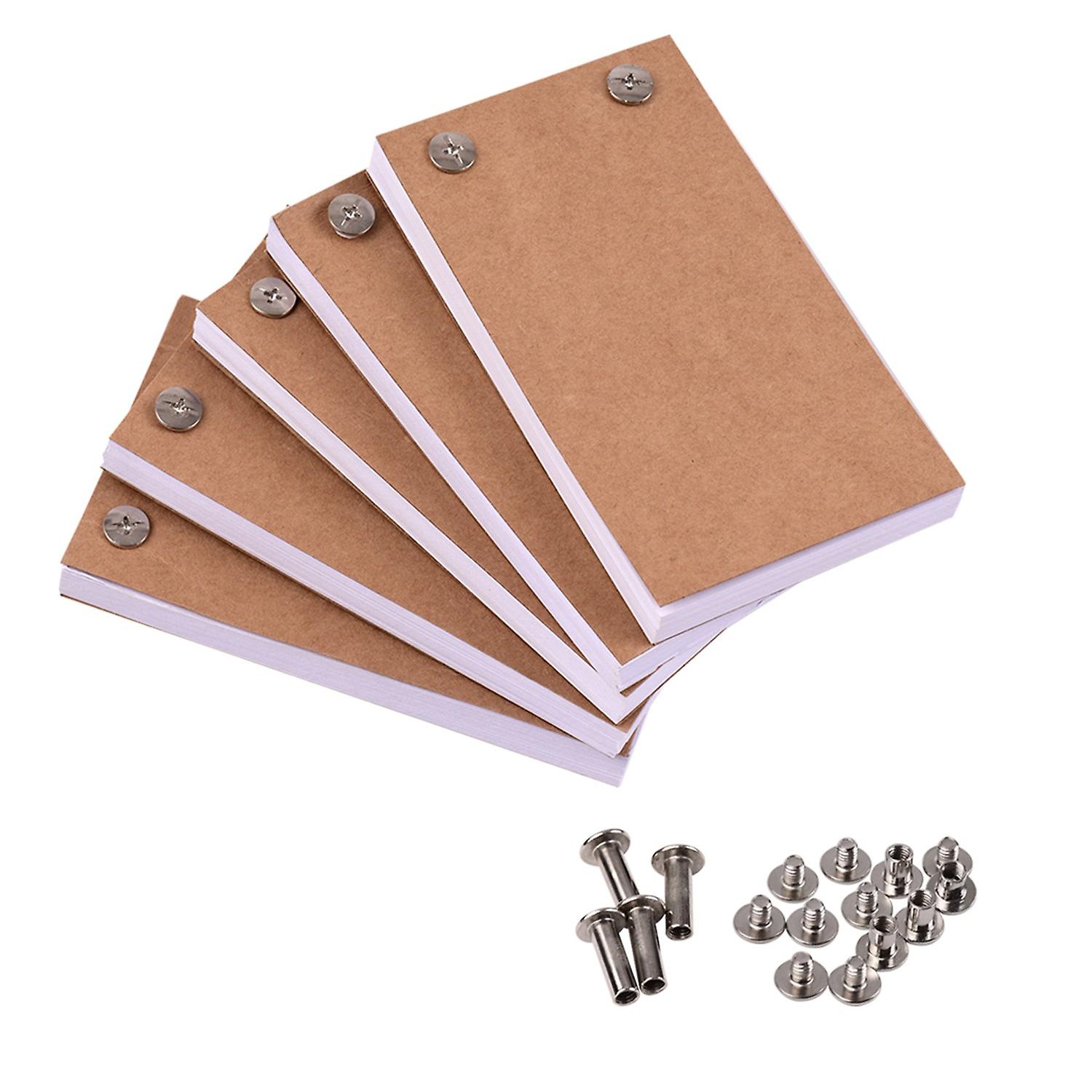 Blank Flip Book Kit with 300 Sheets Animation Paper Flipbook Binding Screws for LED Tracing Light Pa
