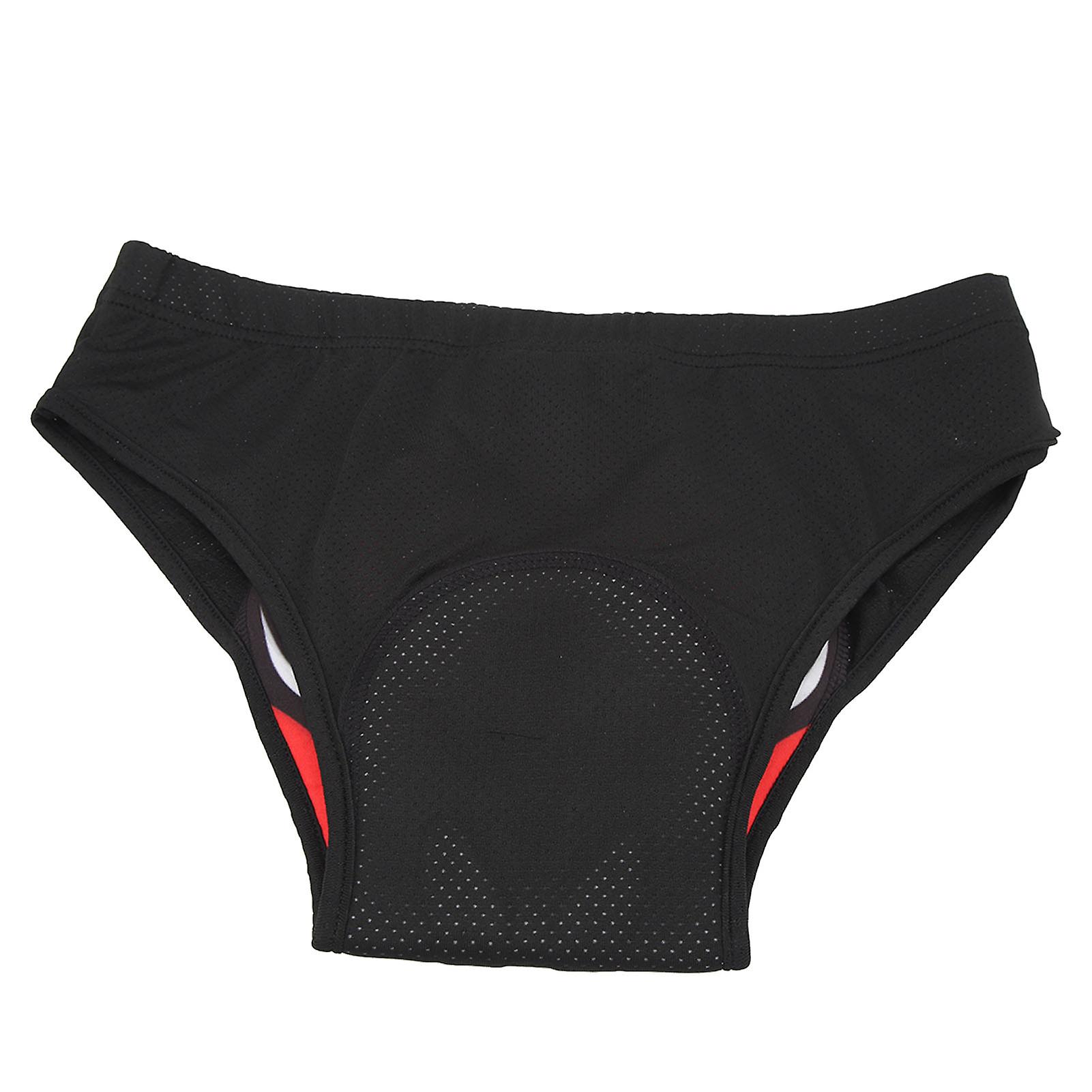 Men Cycling Triangle Underwear Comfortable Breathable Quick Drying Triangle Underwear with Thickened Silicone Pads XXL