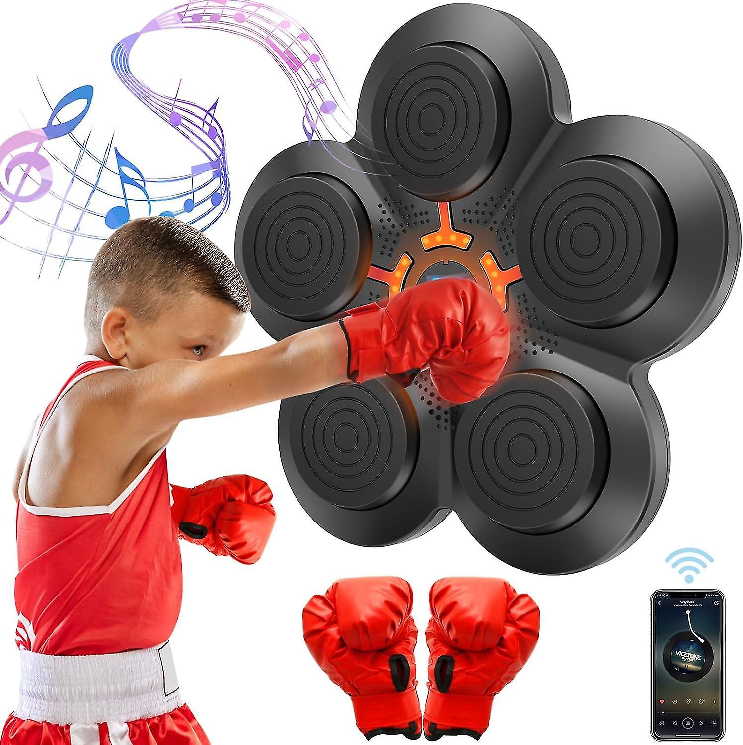 Boksetrening Target Veggmontering Bluetooth Musikk Innendørs React Exercise Machine, 100% New-Hao