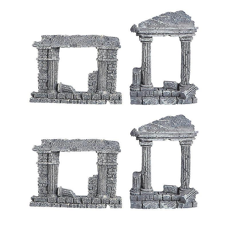 4pcs Roman Pillar Model