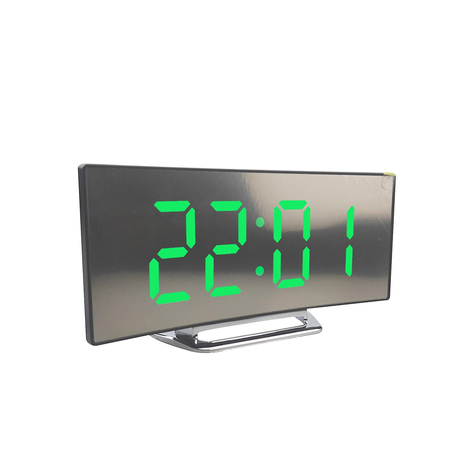 Digital Clock Large Display Multifunctional LED Electric Alarm Clocks Mirror Surface For Home