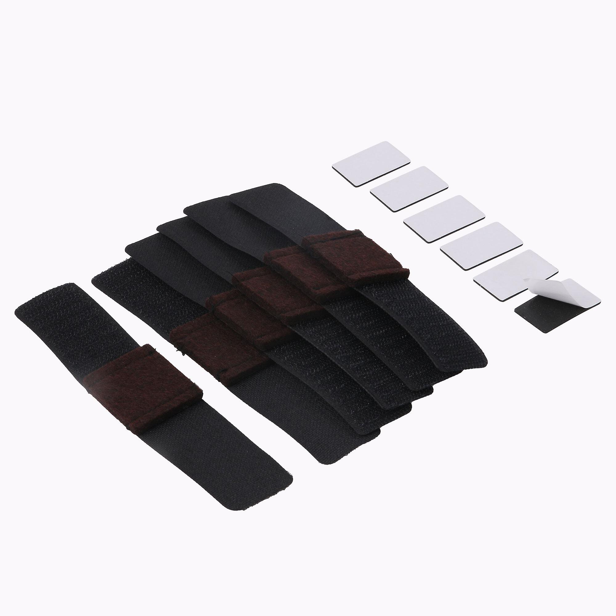 6 Pieces Wrap-Around Felt Pads Fasteners for Round Tube w/ Self-Adhesive