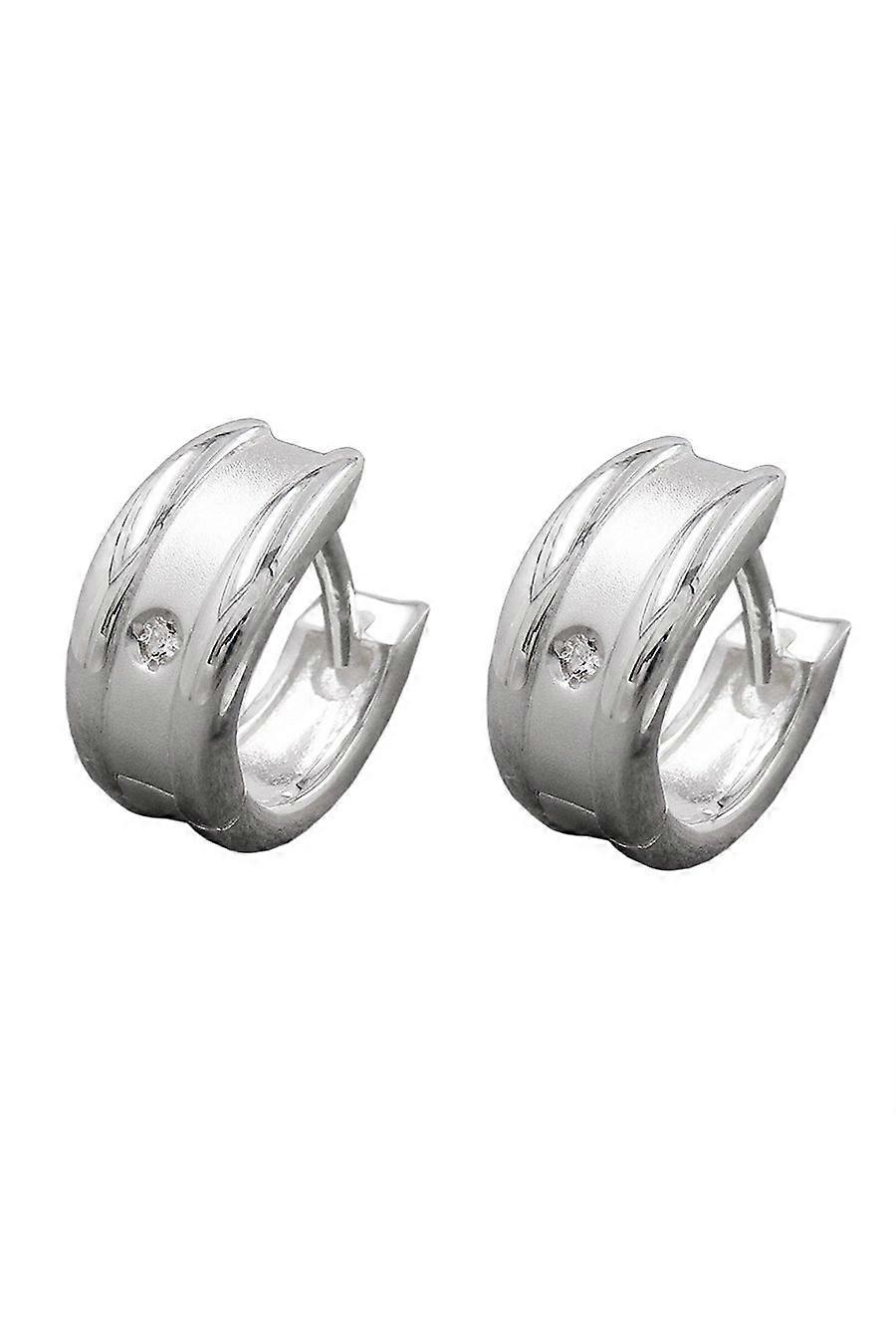 Hoop Earrings Zirconia Silver 925 - Gl92640
