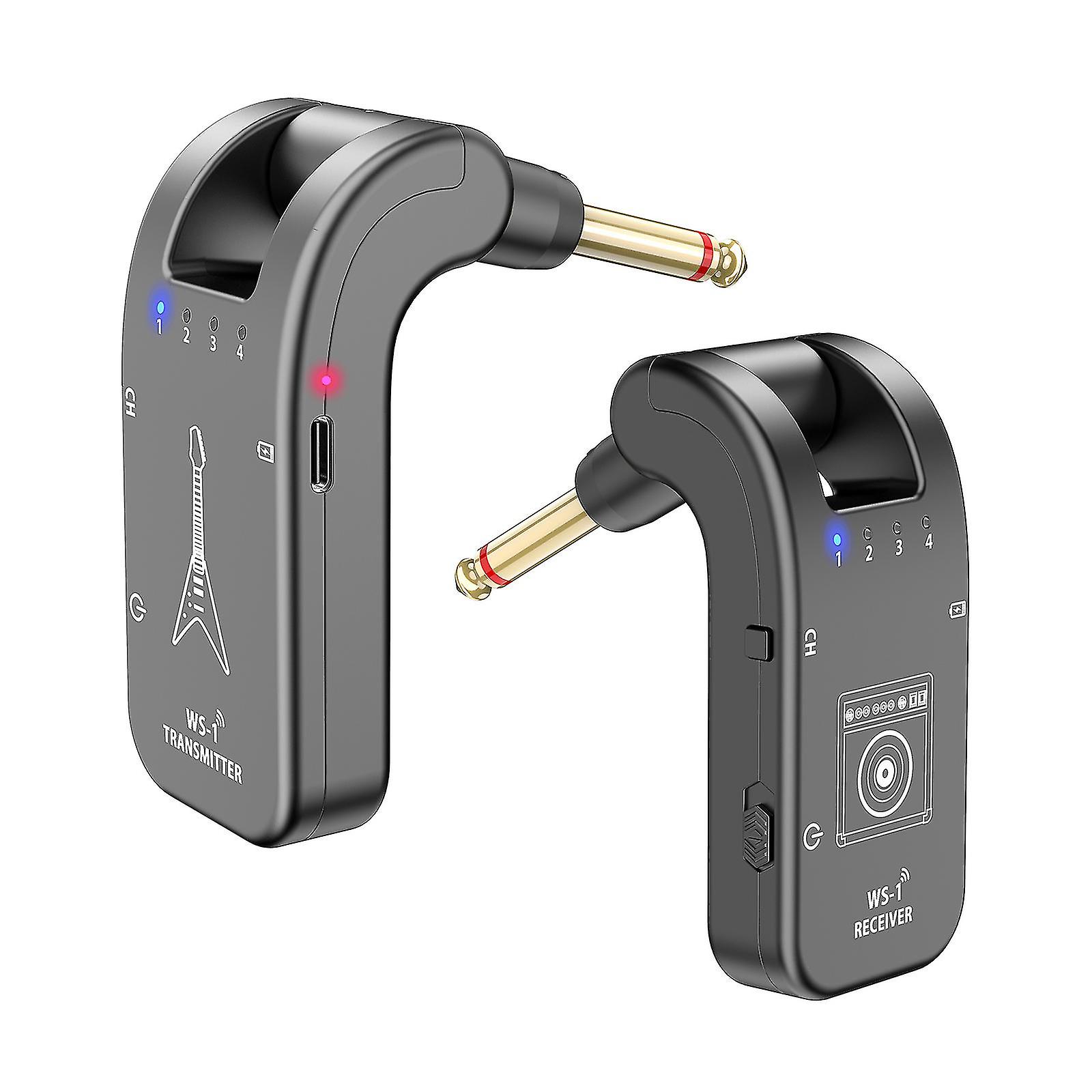 Professional 2.4ghz Wireless Guitar System Rechargeable Transmitter Receiver