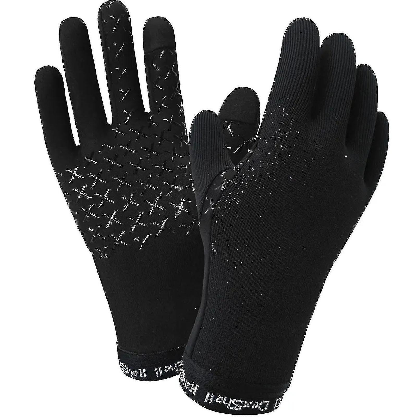 Dexshell Unisex Dexfuze Wasserdichte Drylite Touchscreen Winterhandschuhe - Schwarz