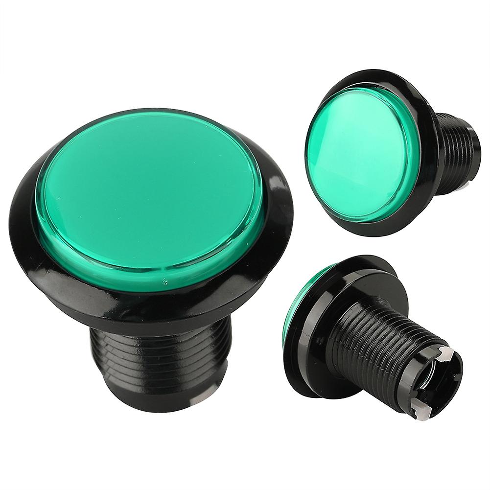 Round LED Lamp Illuminated Large Button To Arcade Machine Games DIY Part(green)