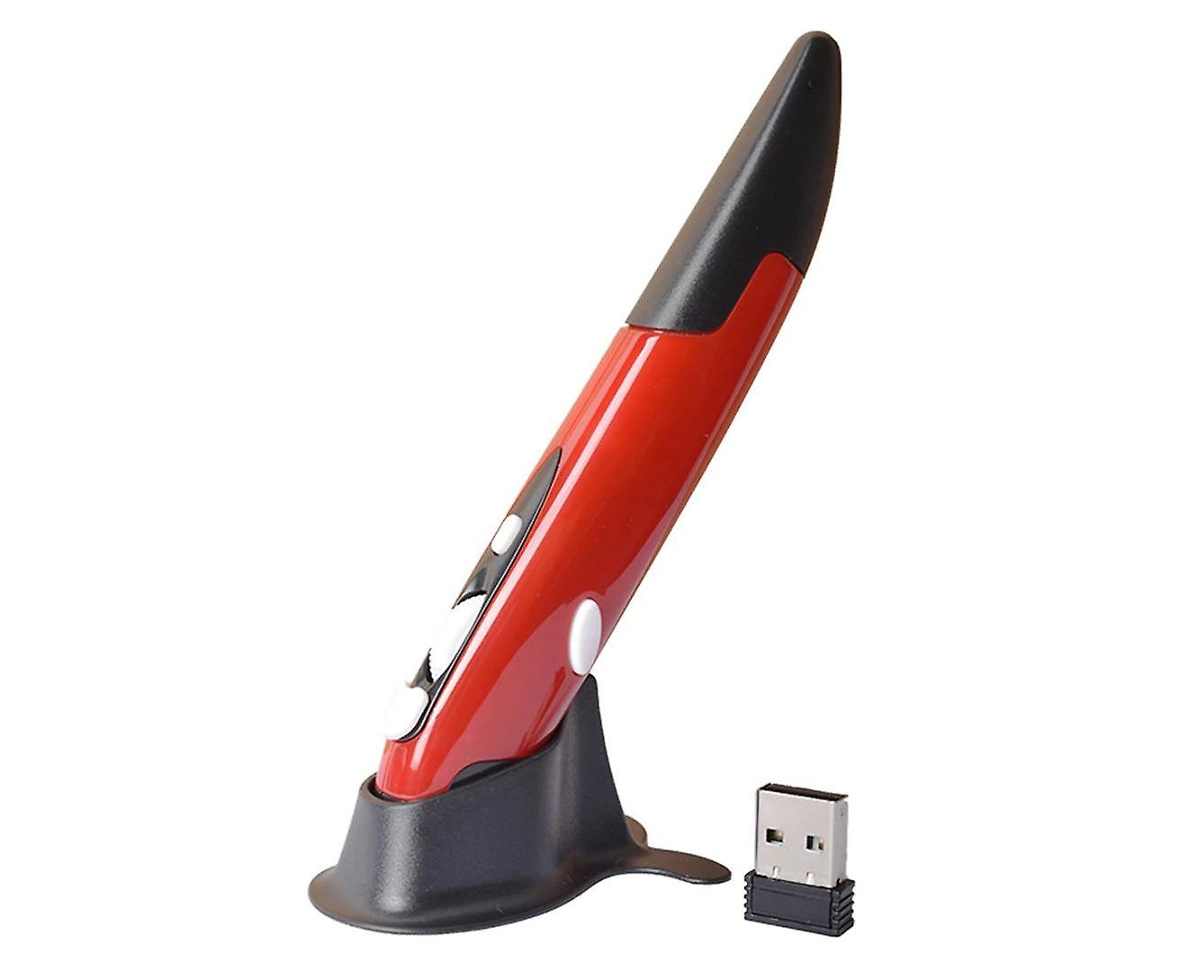 Wireless Mouse Pen 2.4G DPI Adjustable Portable Vertical Pen-shaped Stylus for Computer