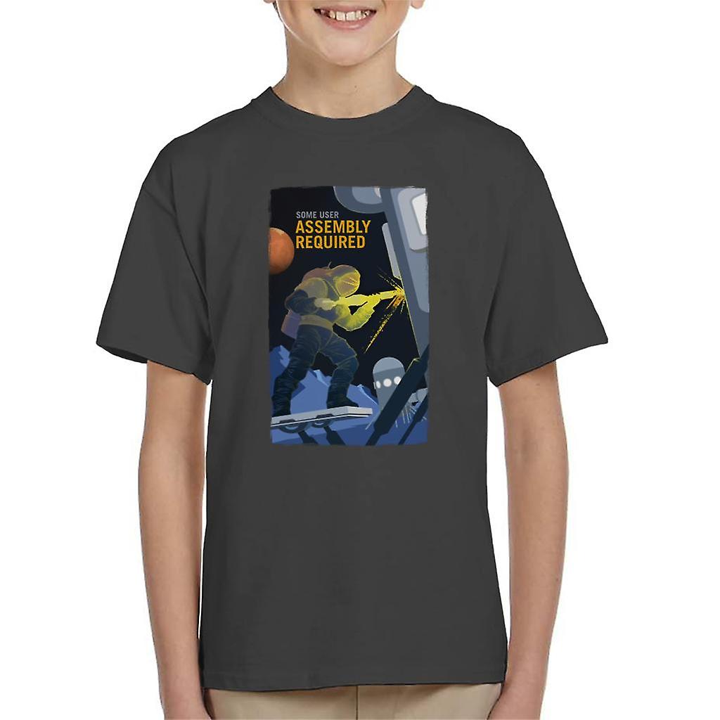 NASA Some User Assembly Required Kid's T-Shirt
