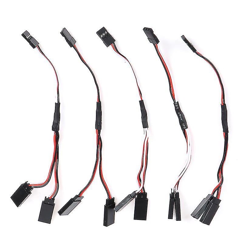 5pcs 15cm Y Style Servo Rc Extension Lead Wire Cord Cable Per Jr Futaba