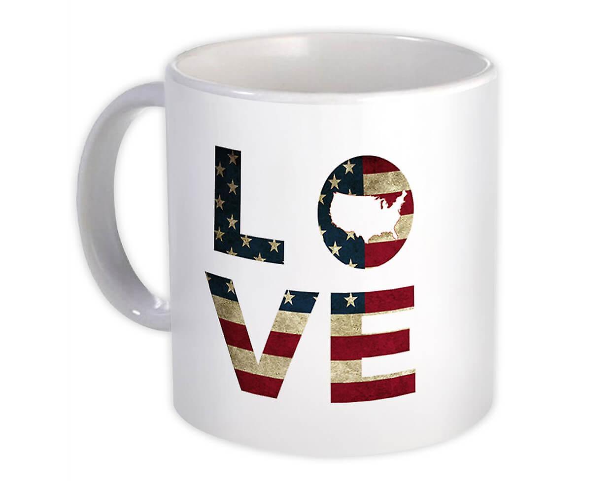 Gift Mug: Love American Flag