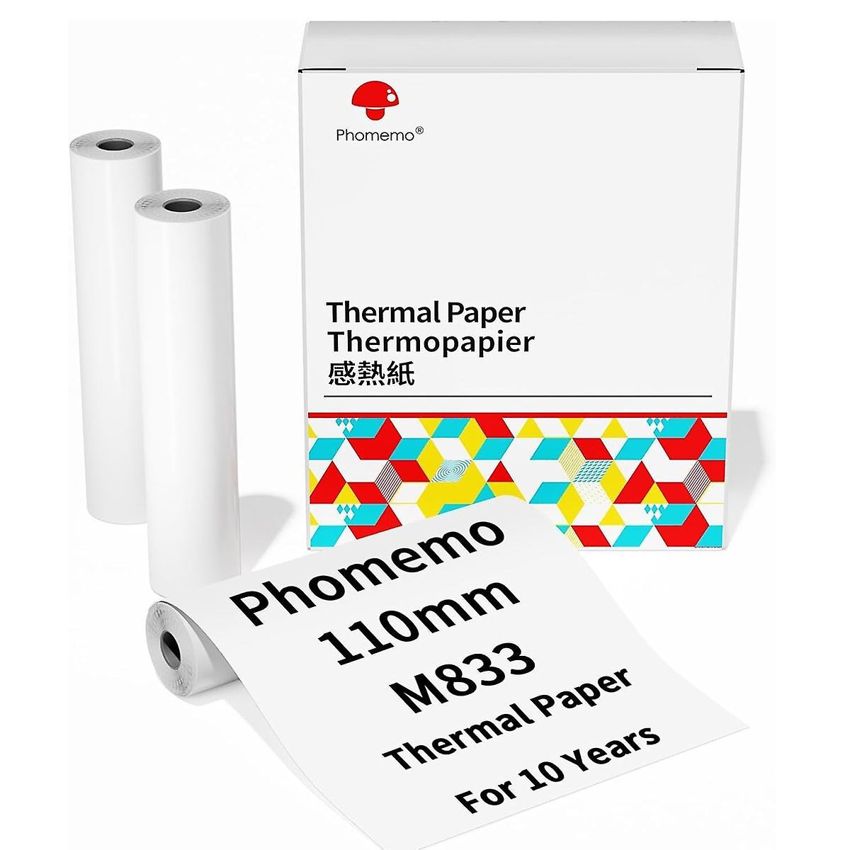 Writing Quick-drying Thermal Paper Phomemo 3rolls /Box 110mm