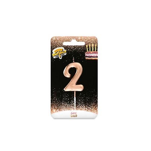Amscan 2 Striped Birthday Candle