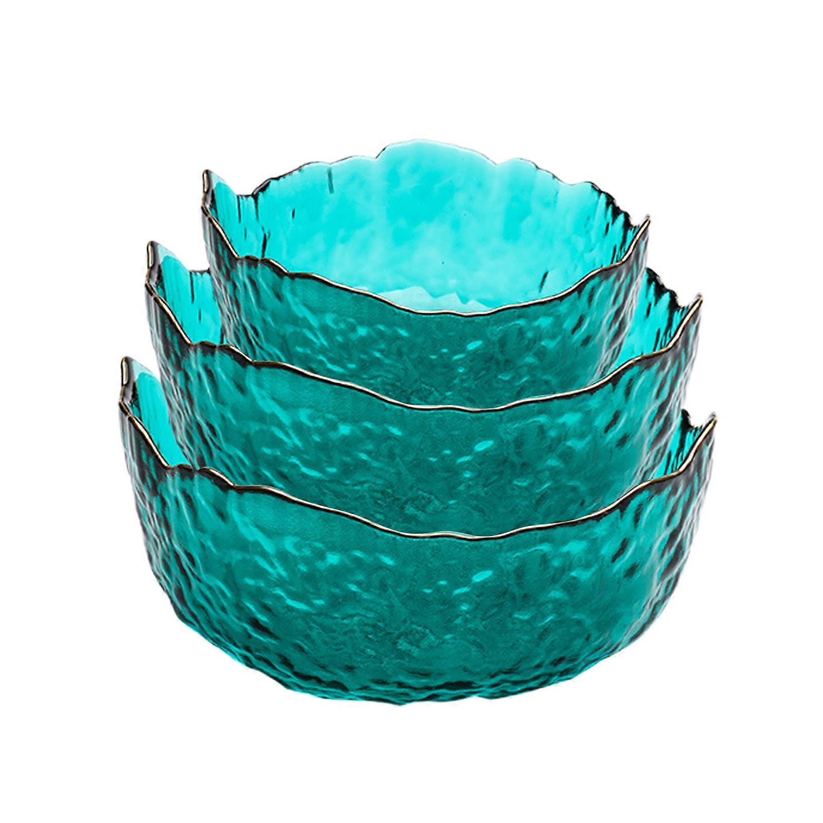 Irregular Glass Salad Bowl for Fruits, Veggies, and Snacks – Home & Kitchen Essential