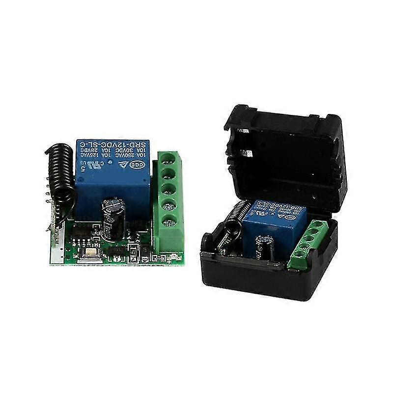 12v 1ch 43hz Wireless Remote S Rf Relay Receiver 433 Mhz Transmitter Bu
