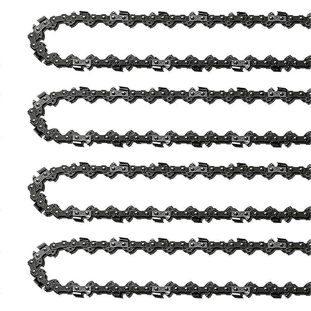 Pacote com 4 Corrente de Motosserra de 14 Polegadas 52 Elos de Acionamento, Calibre 0.05in, Passo de 3/8 polegadas Lp, Substituição de 14 polegadas C-Yvan