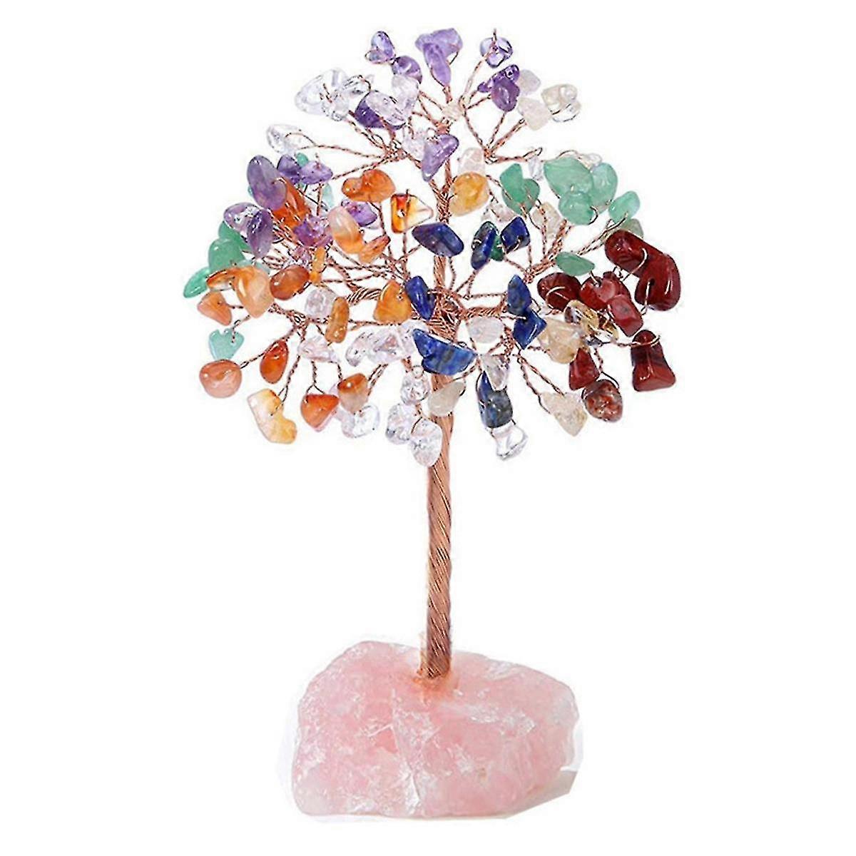 Rose Quartz Crystal Tree,artificial Crystal And Healing Stone Tree Crystal Stone Tree Gem Tree.vale