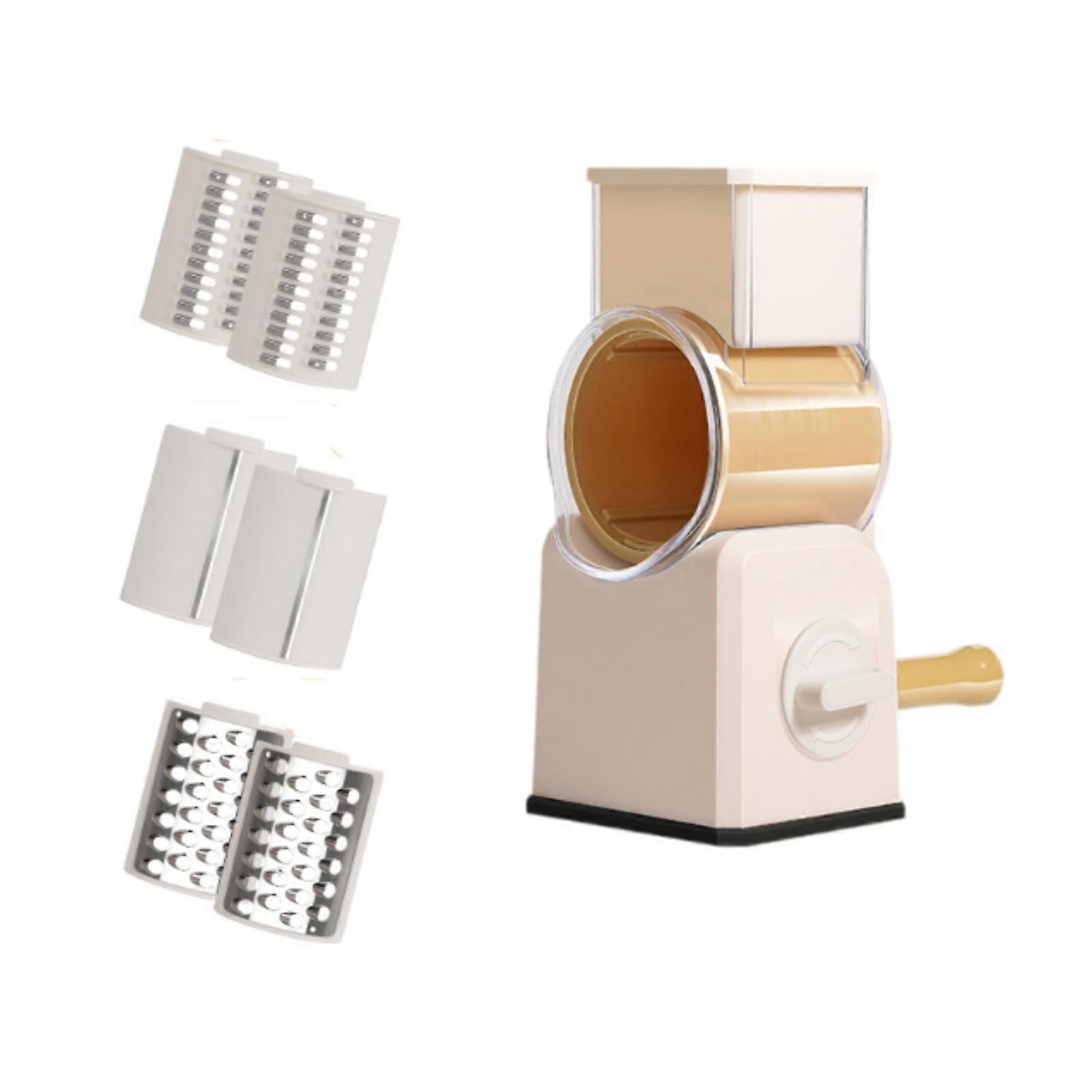 Vegetable Cutter Dicer 3 in 1 Manual Cheese Grater for Peanut Cucumber Onion Yellow