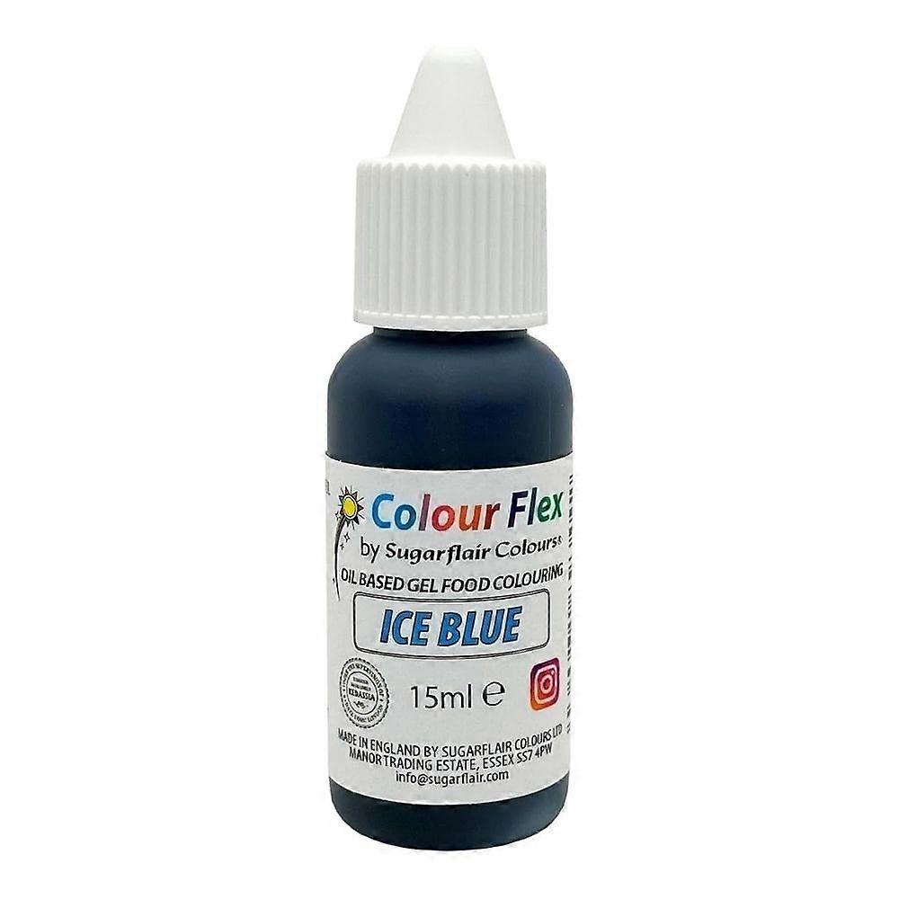 Sugarflair Colour Flex Oil Based Food Colouring Gel 15ml - Ice Blue