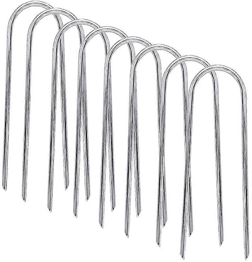 Trampolines Wind Stakes U Type Sharp Ends For Camping Tents, 8pcs