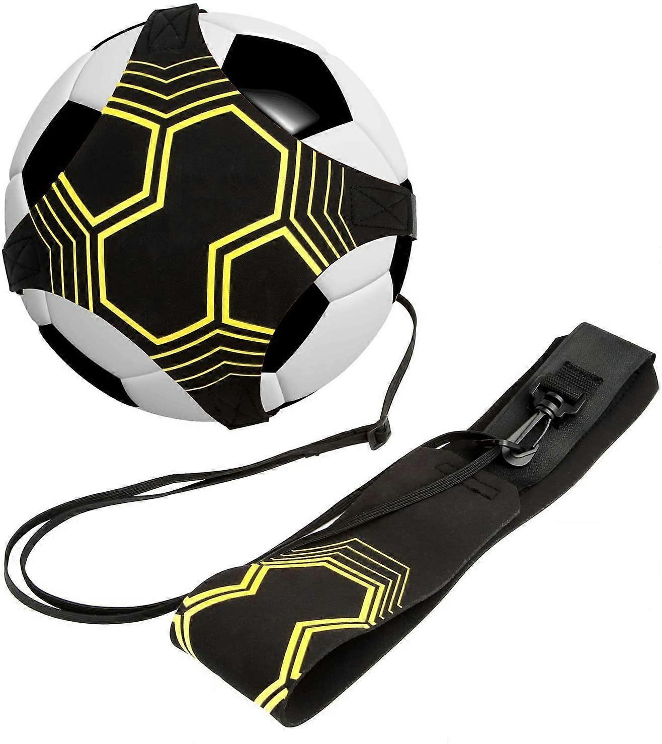 サッカー/バレーボール/ラグビートレーナー、サッカーキックスローソロ練習トレーニングエイドコントロールスキル子供大人のための調整可能なウエストベルト