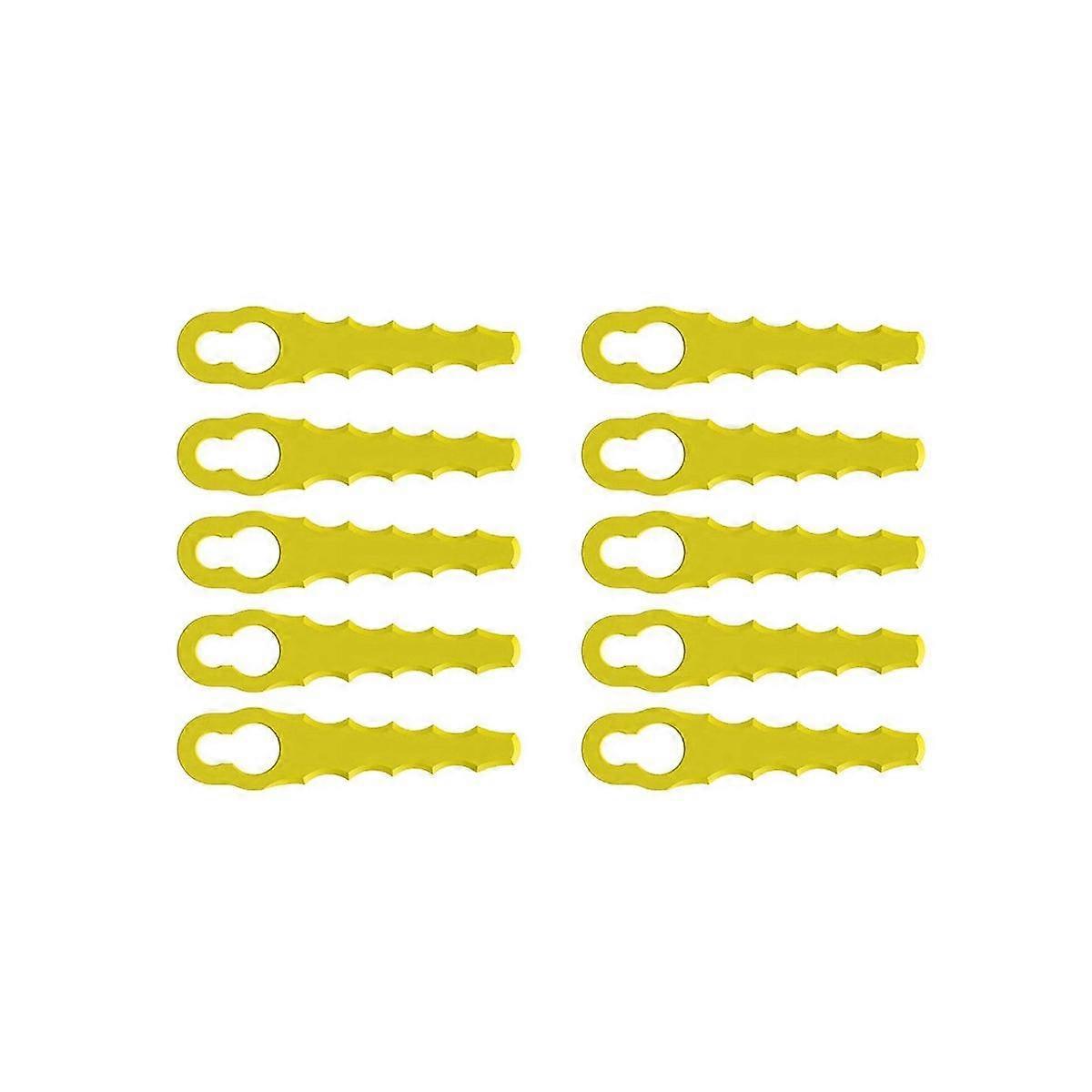 10Pcs Plastic Blades for Serrated Double Blade Heads - Suitable for Rac155 and Rac157-Rac158 Edge T