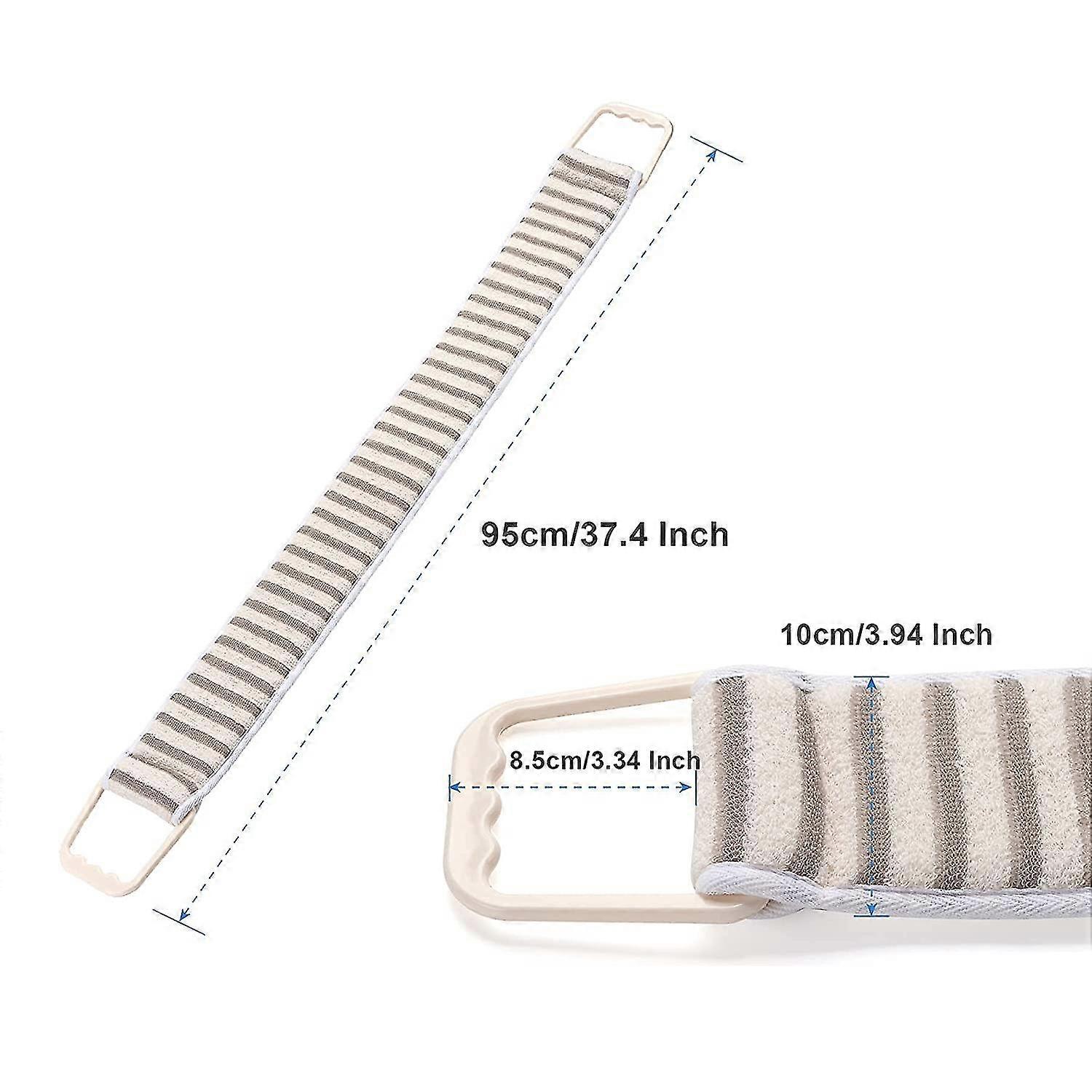 2 Pack Exfoliating Back Scrubber, Back Scrubber Exfoliating Loofah Back Scrubber