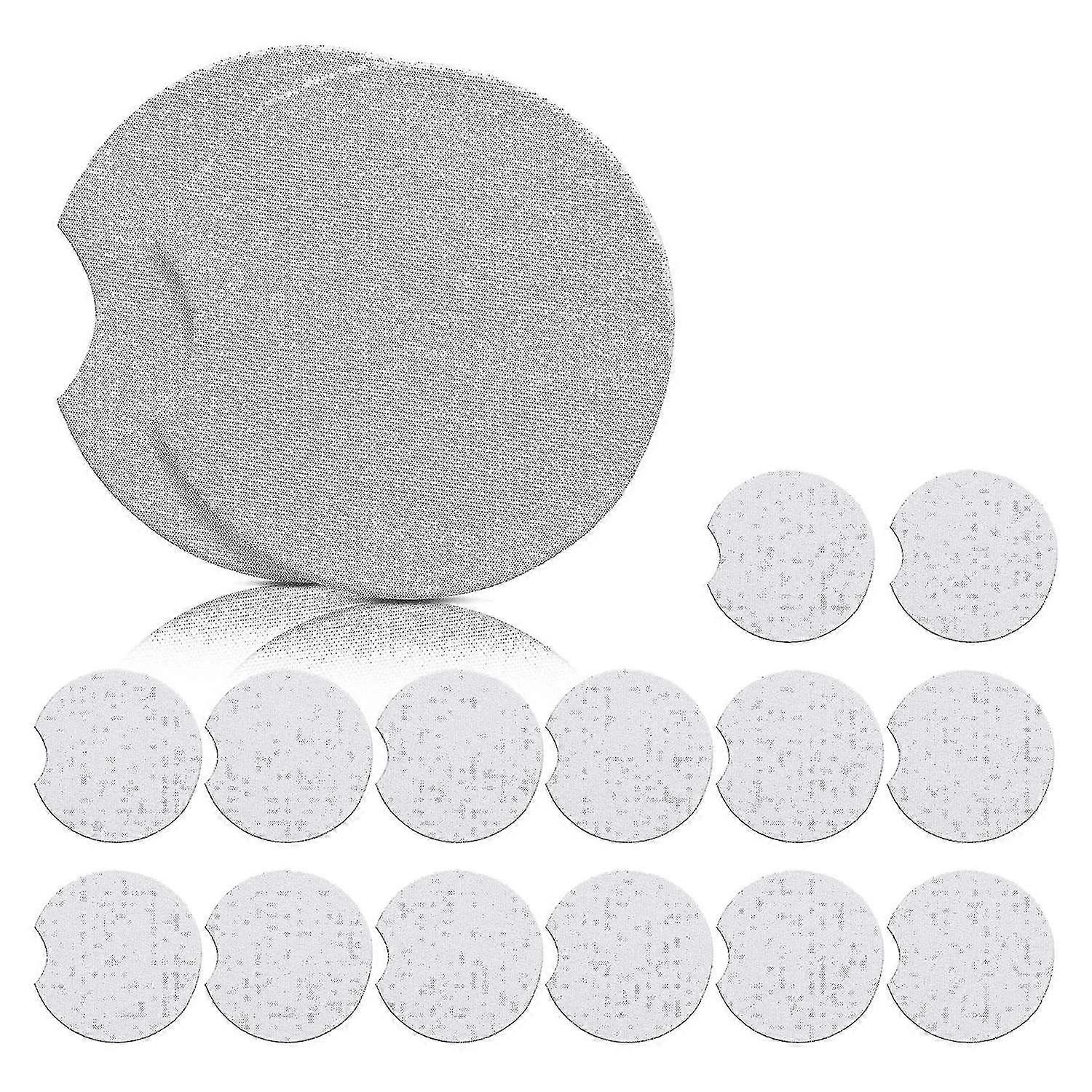 16 pcs blank coasters diy car cup coaster absorbent car coasters