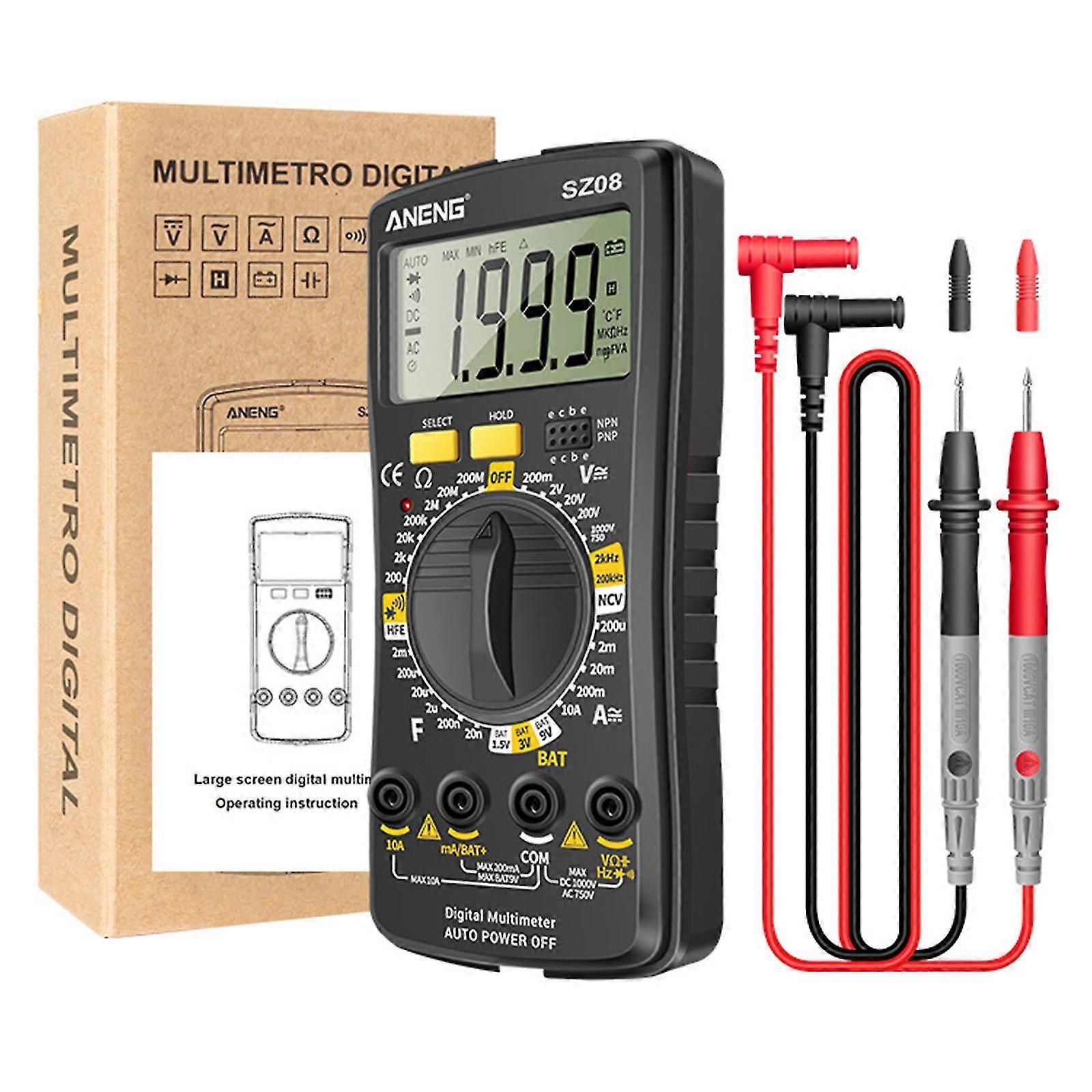 Digital Multimeter Ultra-thin Storage Professional Multimetro Auto Voltmeter Ac