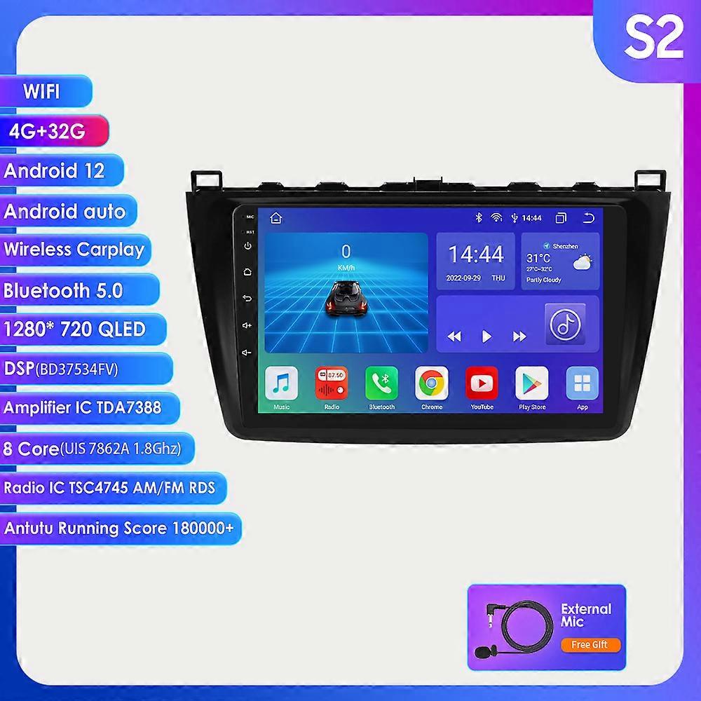 7862s 2 Din Carplay Auto Radio for Mazda 6 2007 - 2012 Car Radio Multimedia Video Player Navigation GPS Android 2din 4G-LTE