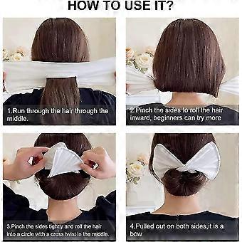 Kit De 4 Pinces à Cheveux 'Donut' Pour Chignon Twist - Facile à Utiliser, Pour Ados Et Adultes