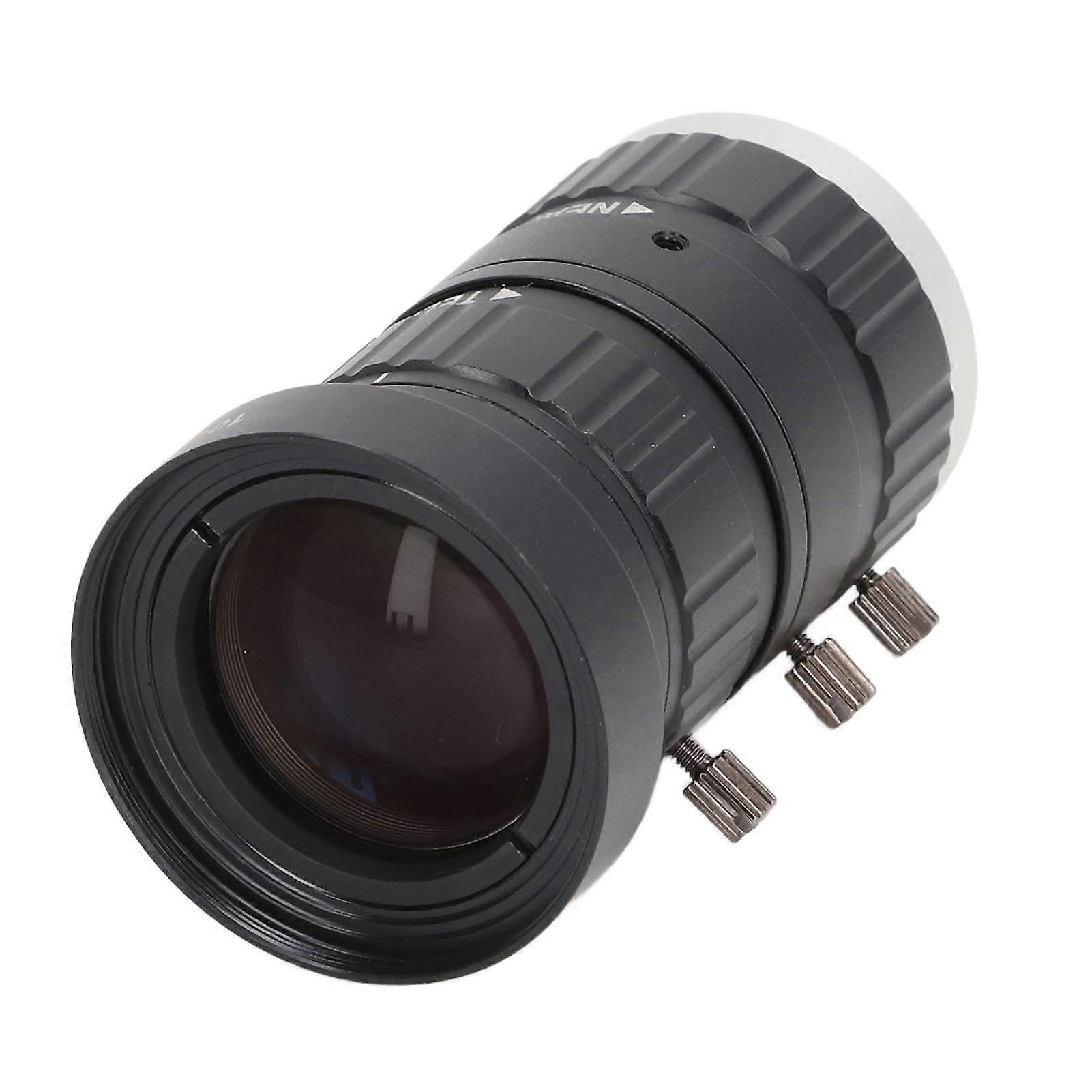 6MP Camera Zoom Lens C Mount 10mm To 50mm Focal Length Manual Aperture High Definition for Industrial Camera
