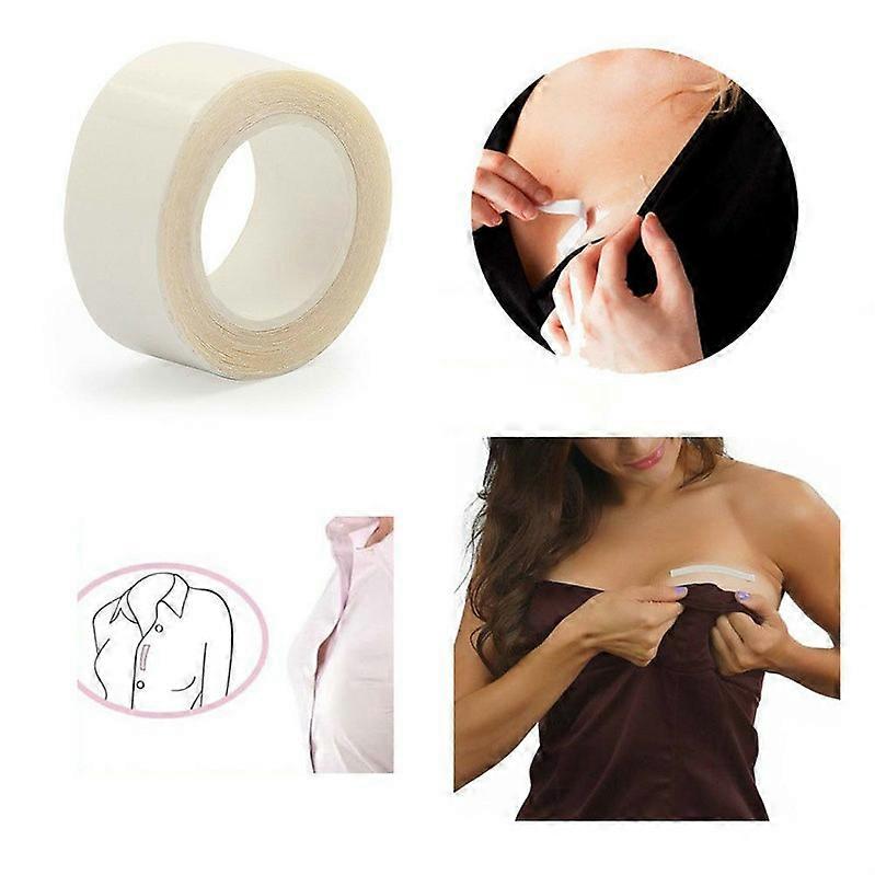 5 Rolls Clothes Double Sided Tape Modesty Toupee Tape 2.3cmx5m