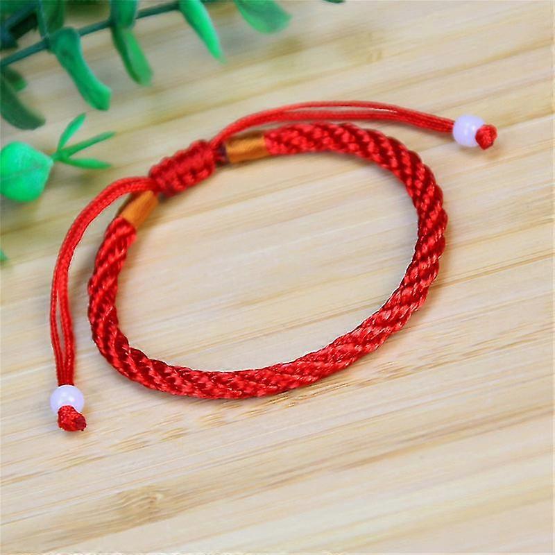 Femmes Lucky Handmade Treided Couple Braclet Réglable Lucky Red String Bracelet