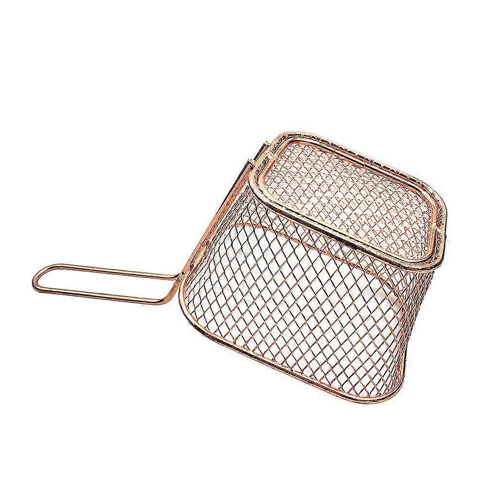 Electroplate Stainless Steel Mini Frying Net Square Block Mesh Kitchen Tools