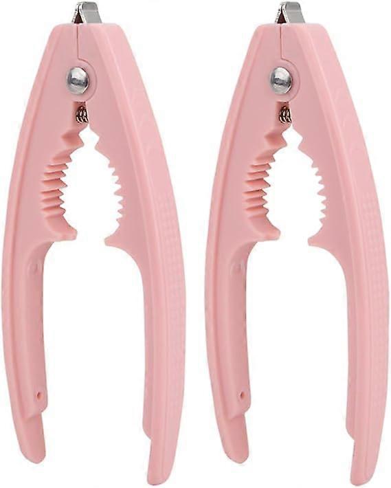 2 Pcs Shell Opener Clam Opener Clam Opener Clam Plier Tool Crab Cracker Lobster Cracker Nut Opener Walnut Plier Walnut Cracker, Pink 14.5*6cm