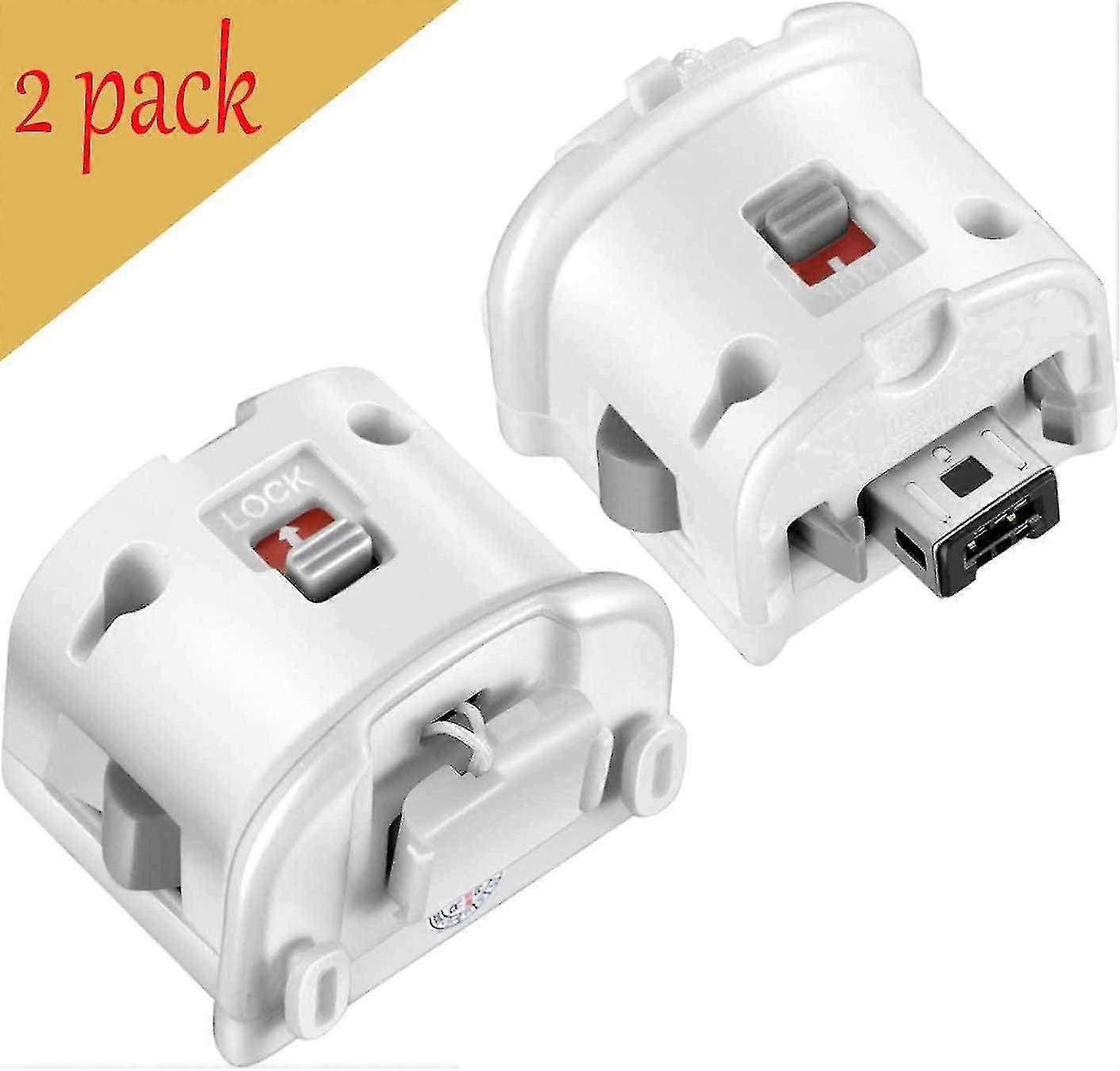 "2pcs Pack" Wii Motion Plus Accelerator Adapter Sensor Accelerators Console For Nintendo Wii / Wii U Controller Connector