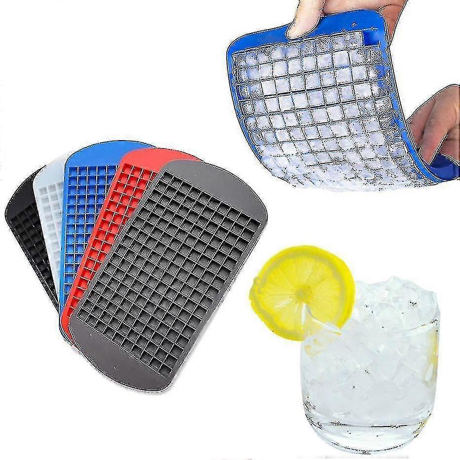 160 Grid Ice Cube Tray Silicone Bar Mini Ice Cubes Small Square Mold Ice Maker Kitchencoffee