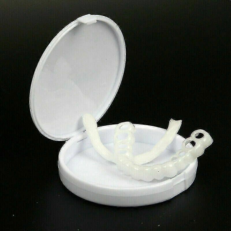Snap On False Teeth Upper + Lower Dental Veneers Prothèses dentaires Couverture dentaire Set A