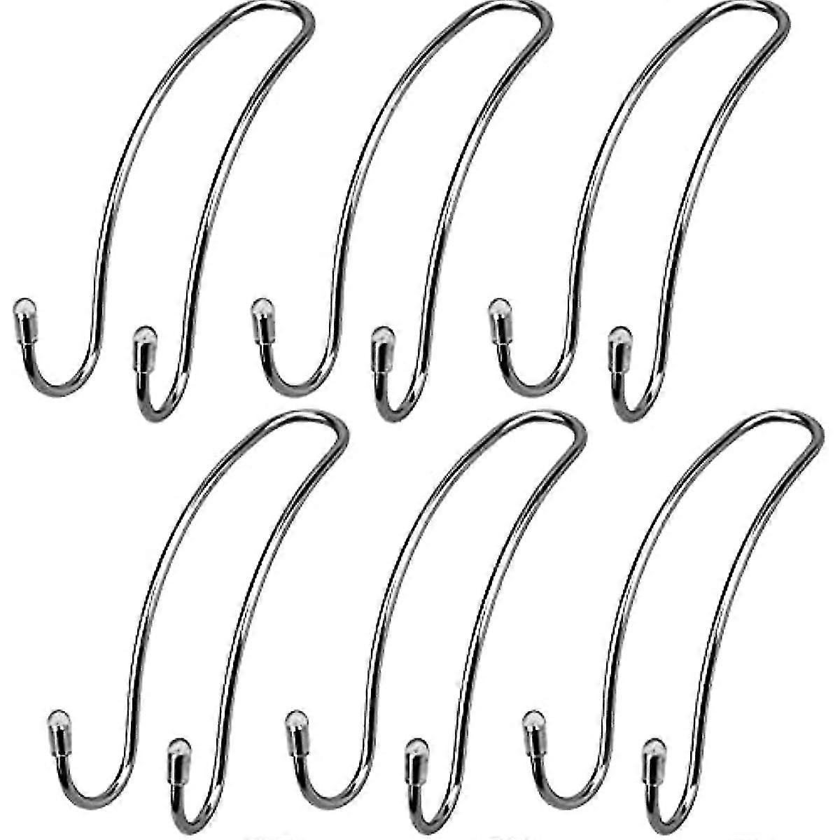 Auto Hooks 6 Pack Car Storage Hooks Back Seat Headrest Hanger Hooks Multifunctional Car Storage Hooks Universal Stainless Steel Car Handbag Hooks Fo