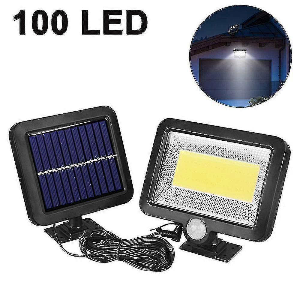 Upgraded 100 Leds Split Solar Induction Wall Light, Light Ip65 Waterproof, Adjustable