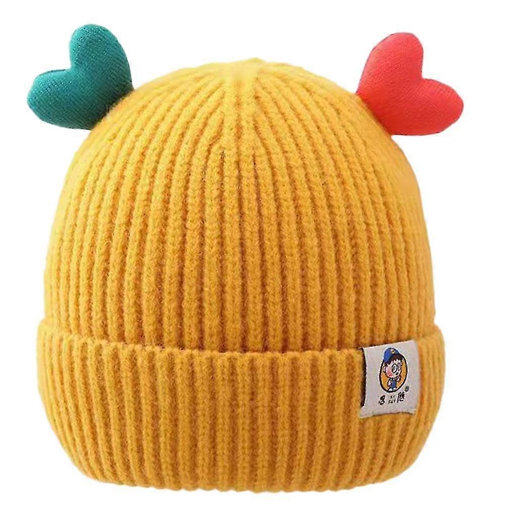 Barn Beanie Hat Vinterhatter For Gutter Jenter, Strikk Cap
