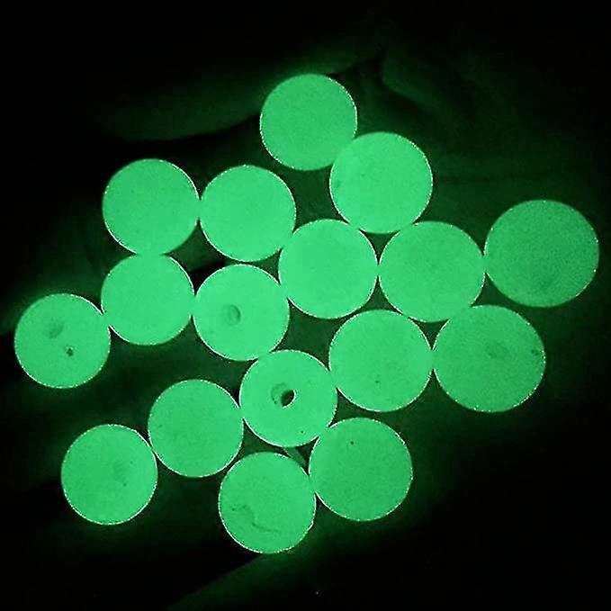 Nachtfischen Runde Köder Grünes Licht Perlen 100pcs bd
