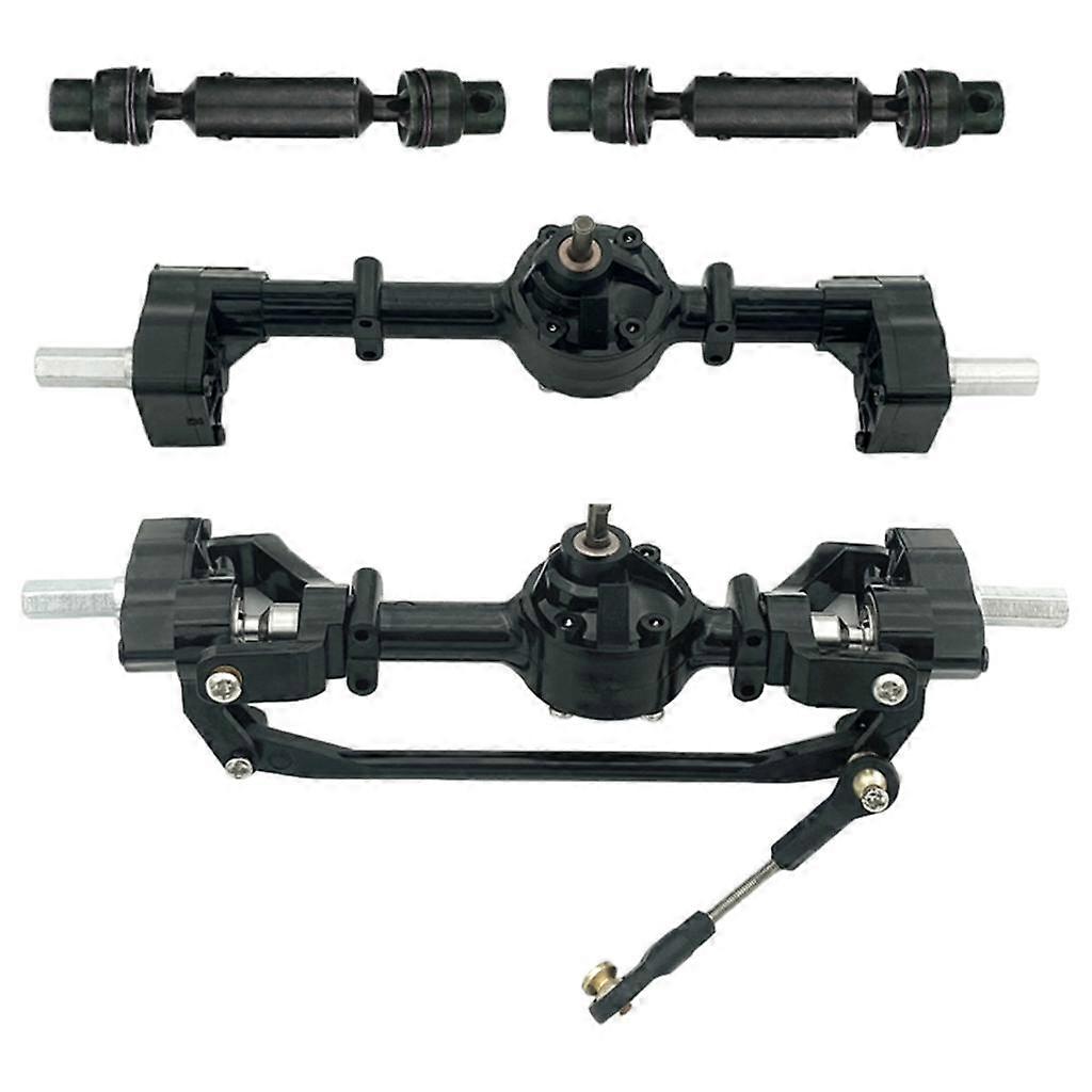 Front Rear Axle Set with Drive Shaft for WPL C14 C44 1/16 RC Car DIY Accessory Parts